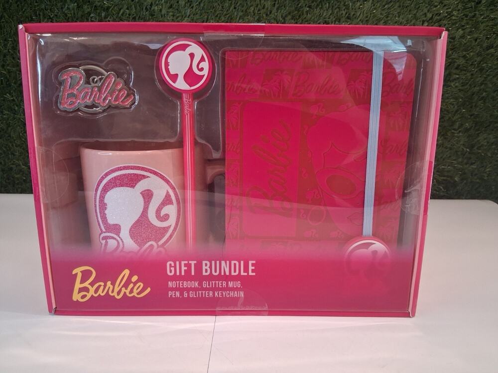 Barbie Gift Bundle Culturefly Mug Notebook Pen Set